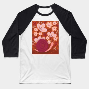 Creeping Snail Baseball T-Shirt